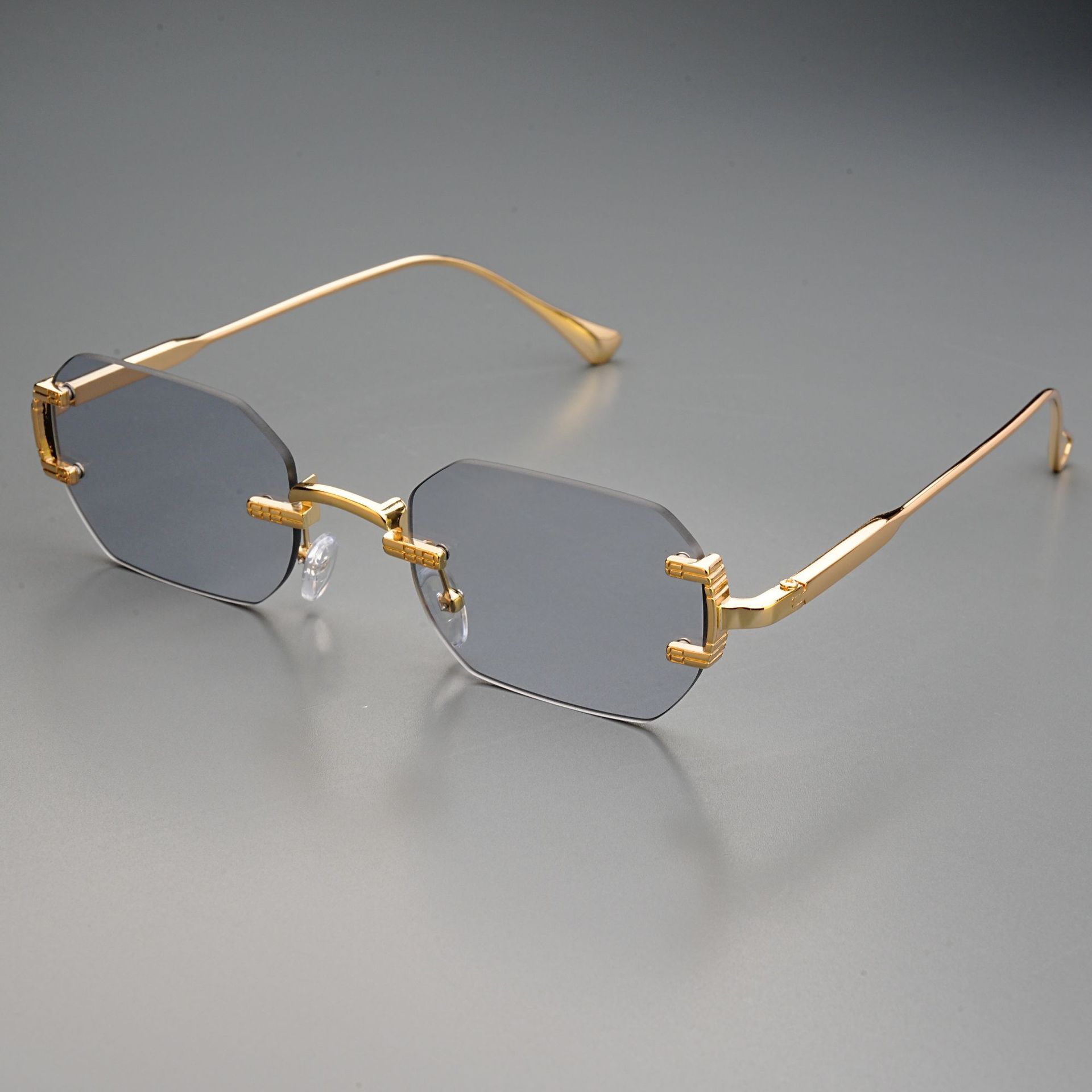 Rimless Sunglasses Rectangle F - Men'S Fashion Rimless Glasses review and price