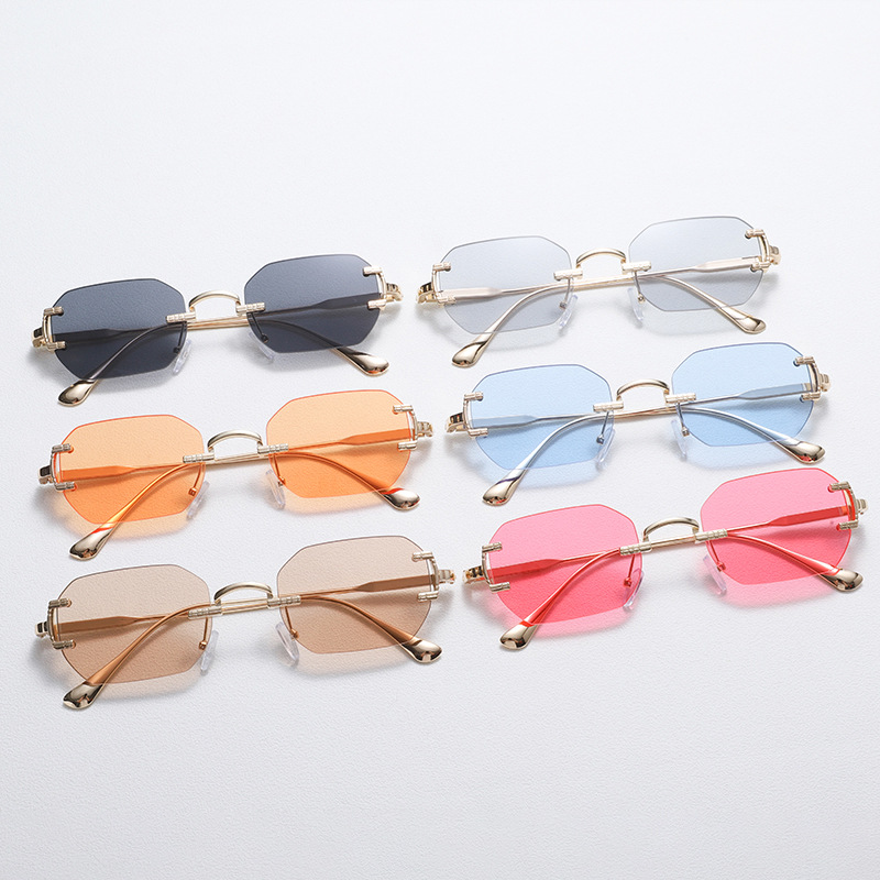 Rimless Sunglasses Rectangle F - Men'S Fashion Rimless Glasses review and price