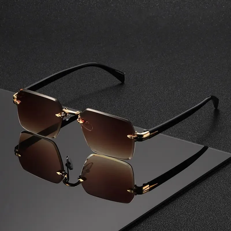 Rimless Sunglasses Rectangle F - Men'S Fashion Rimless Glasses review and price