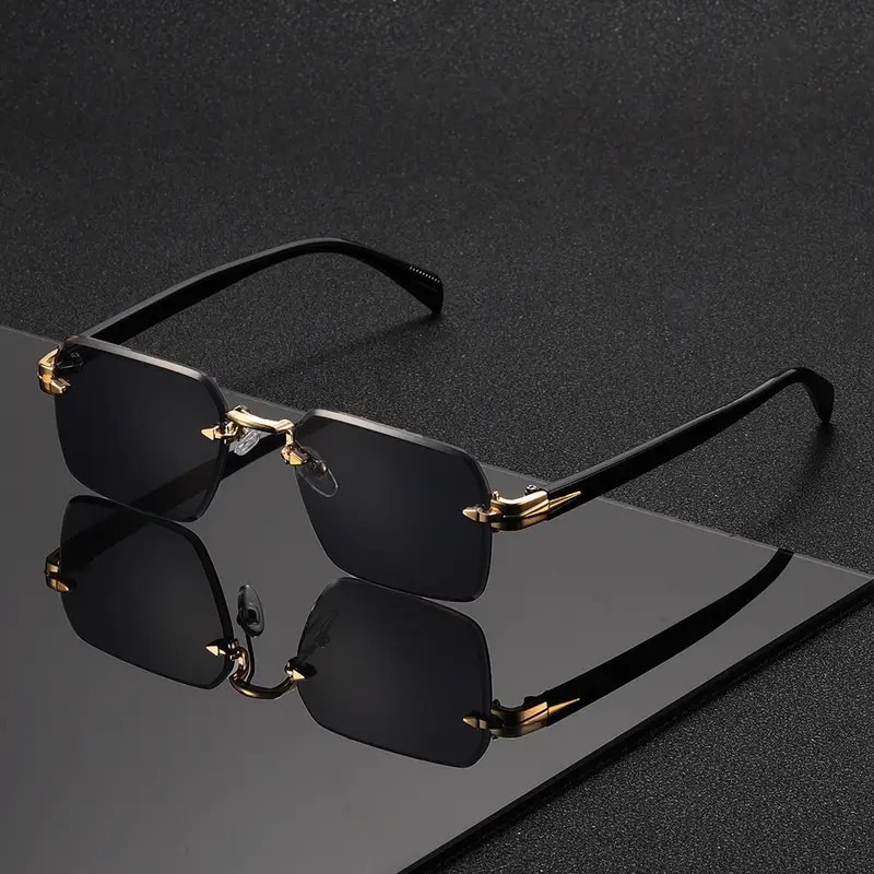 Rimless Sunglasses Rectangle F - Men'S Fashion Rimless Glasses review and price