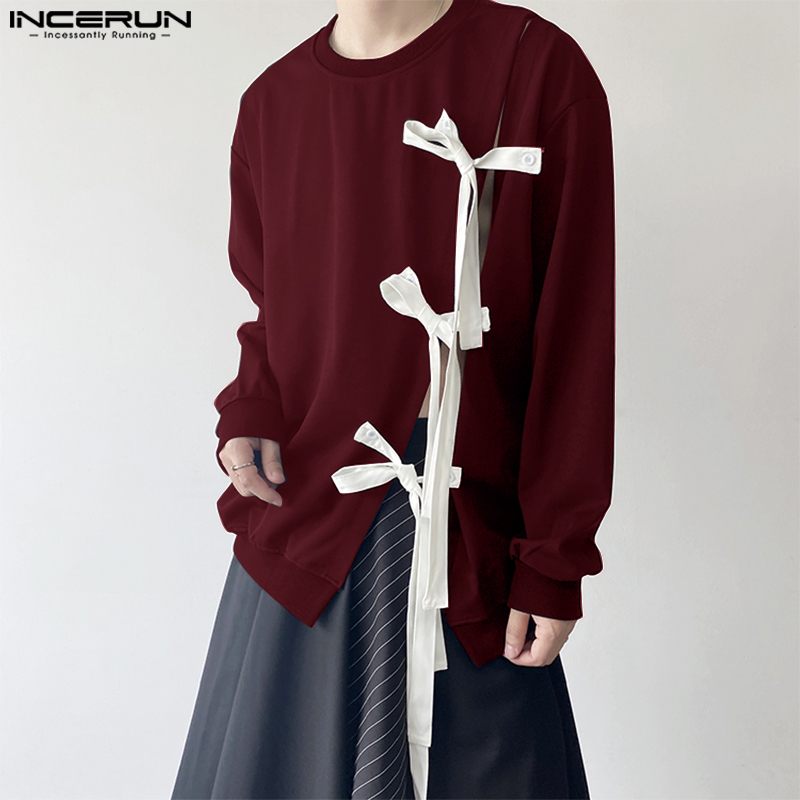 INCERUN Tops 2024 Korean Style - Men Fashion Korean Style review and price