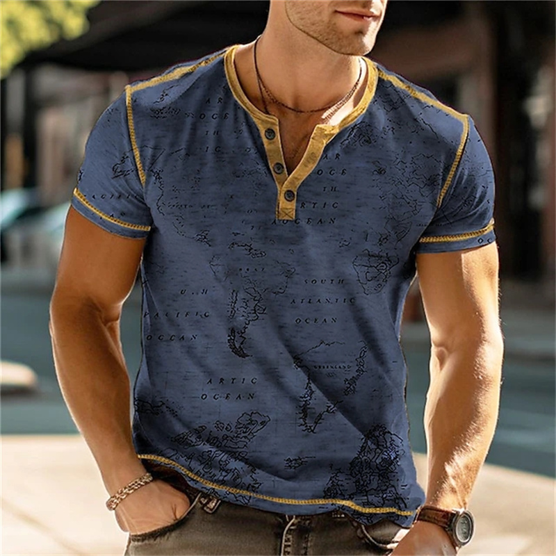 Men's Henry Shirts Funny 3D Pr - Mens Fashion Vintage review and price