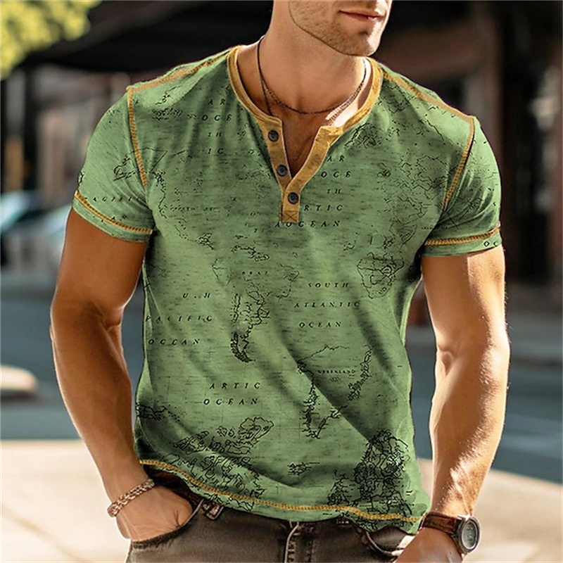 Men's Henry Shirts Funny 3D Pr - Mens Fashion Vintage review and price