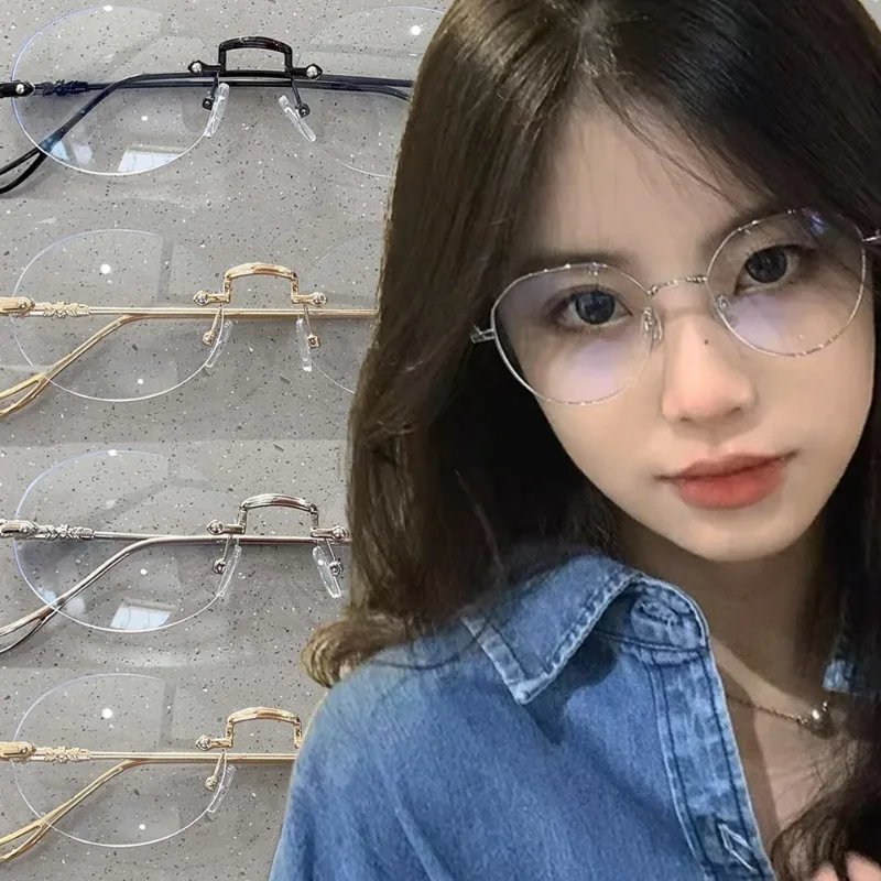 1/2Pcs Rimless Oval Glasses fo - Men'S Fashion Rimless Glasses review and price