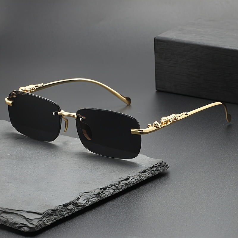 Fashion Rimless Metal Sunglass - Men'S Fashion Rimless Glasses review and price