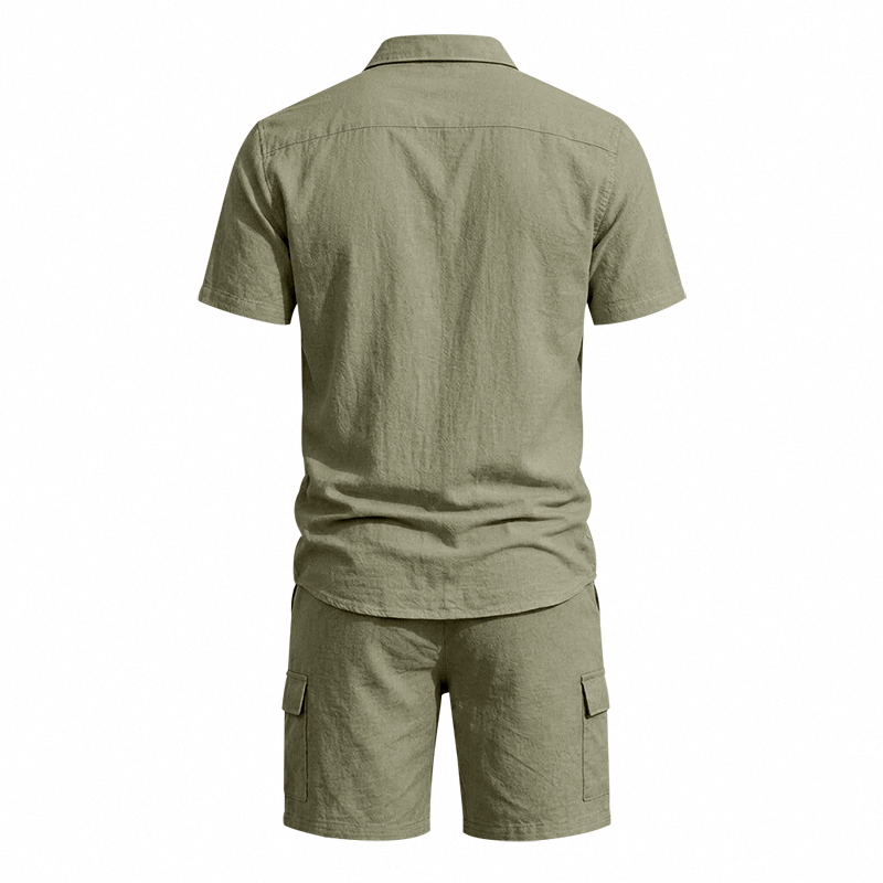 Men Summer American Linen Two  - Linen Shirt Summer review and price