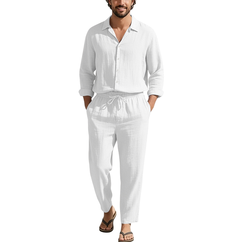Spring Summer Linen Casual Set - Linen Shirt Summer review and price