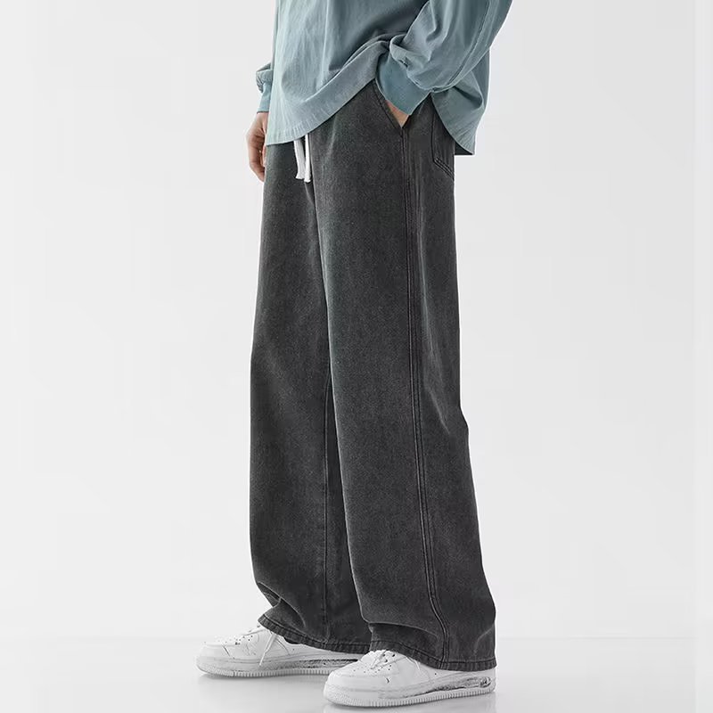 Korean Fashion Men's Baggy Jea - Men'S Fashion Grey Jeans review and price